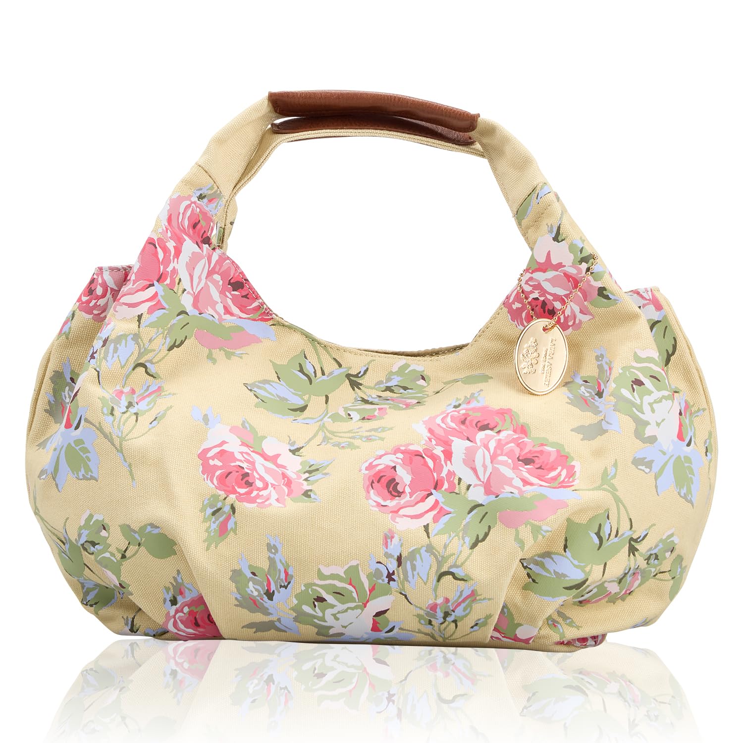 

Tote [Laura Ashley] bag, handbag, cute, stylish, ladies , floral, rose, botanical, elegant, ilhk-01-beige бежевий
