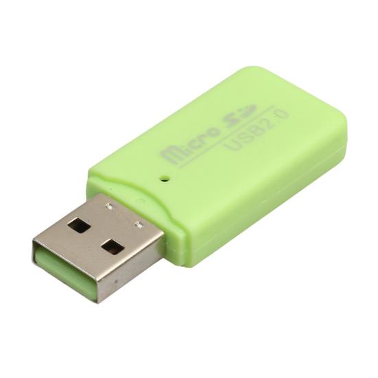 Mini Portable USB 2.0 High Speed Micro SD TF T-Flash Memory Card Reader Adapter
