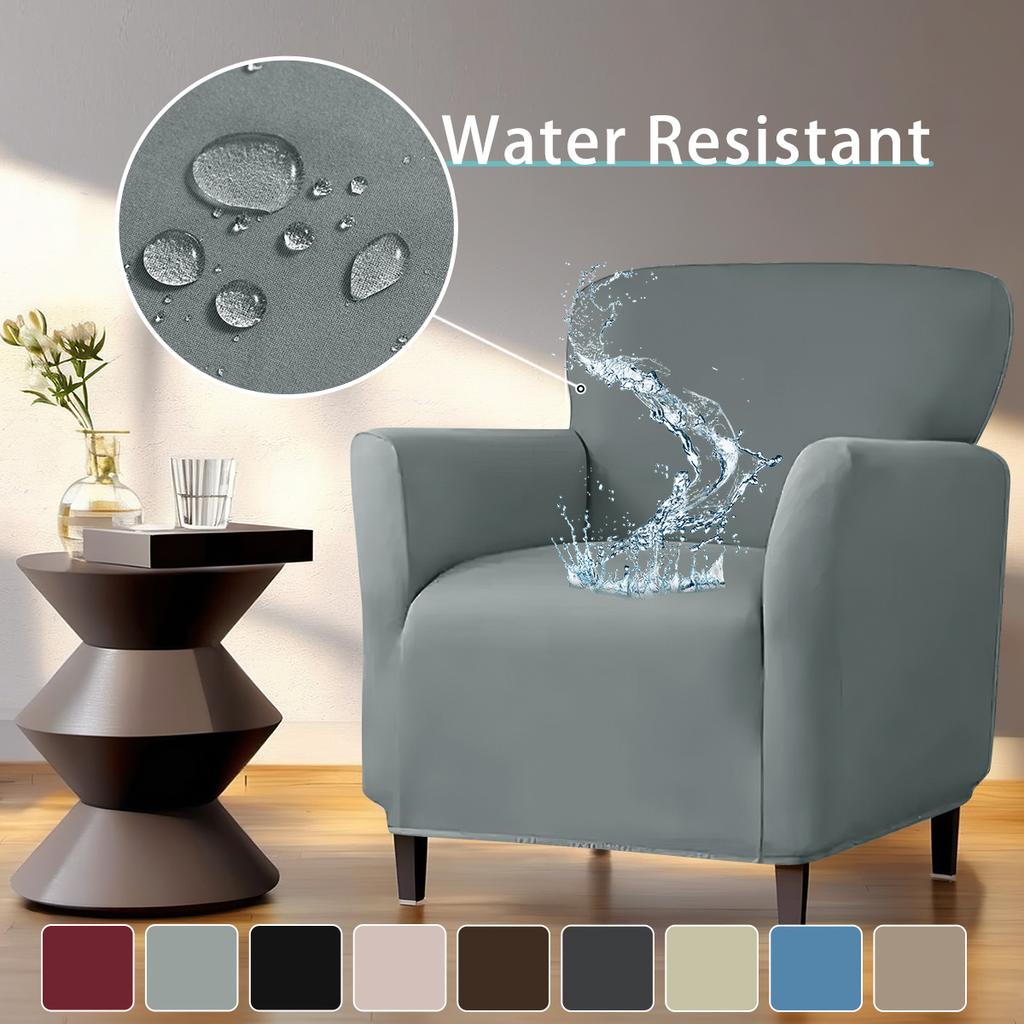 Spot sofa cover, waterproof milk silk small sofa cover, elastic solid color single sofa cover