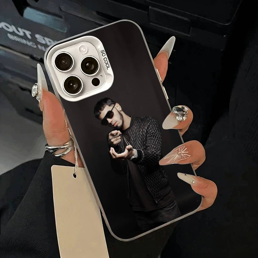 Reggaeton singer-A-Anuel- AA Phone Case For iPhone 17,16,15,14,13,12,11 Plus,Pro Max,XS,white silver phone case iPhone14