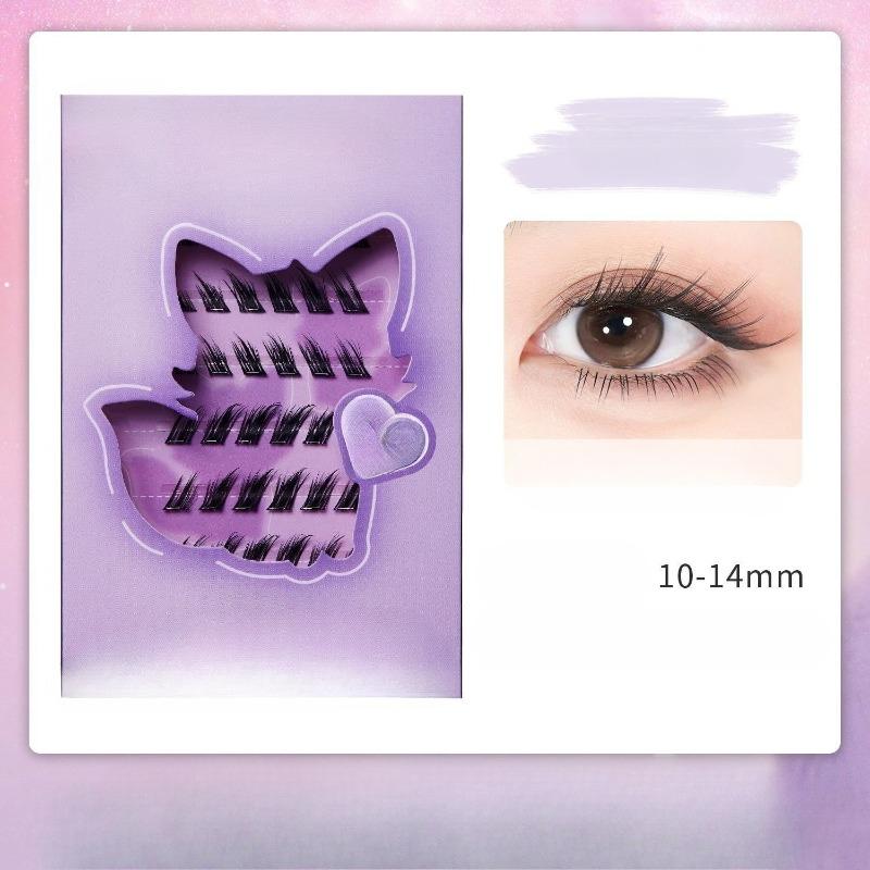 

The Glue-free False Eyelashes Are Glue-free and Need Not Be Removed. The Cat Spirit Glue-free False Eyelashes Can Be Reused