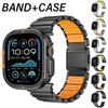 Titanband+ Metallgehäuse für Apple Watch Ultra 3 49mm Serie 11 10 46mm Edelstahl-Armbandabdeckung für IWatch Ultra 2/1 49mm