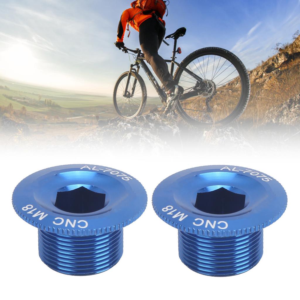 2Pcs Mountain Bike Crank Arm Fixing     Aluminum Alloy Crank Cover Screw  