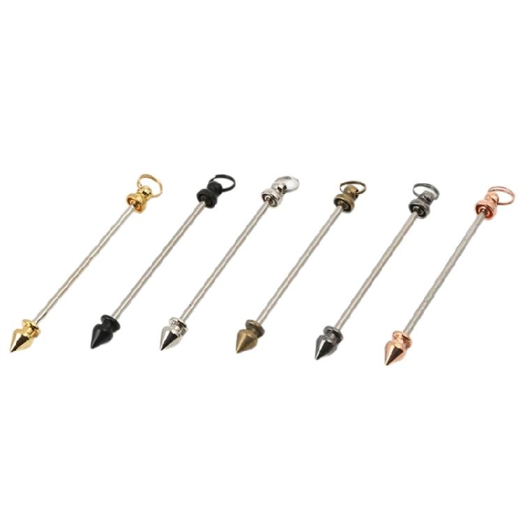 30Pcs Stylish Rod Pendants Metal Jewelry Supplies Jewelry Craft Metal Stick Pendants for Custom Necklaces and Earrings