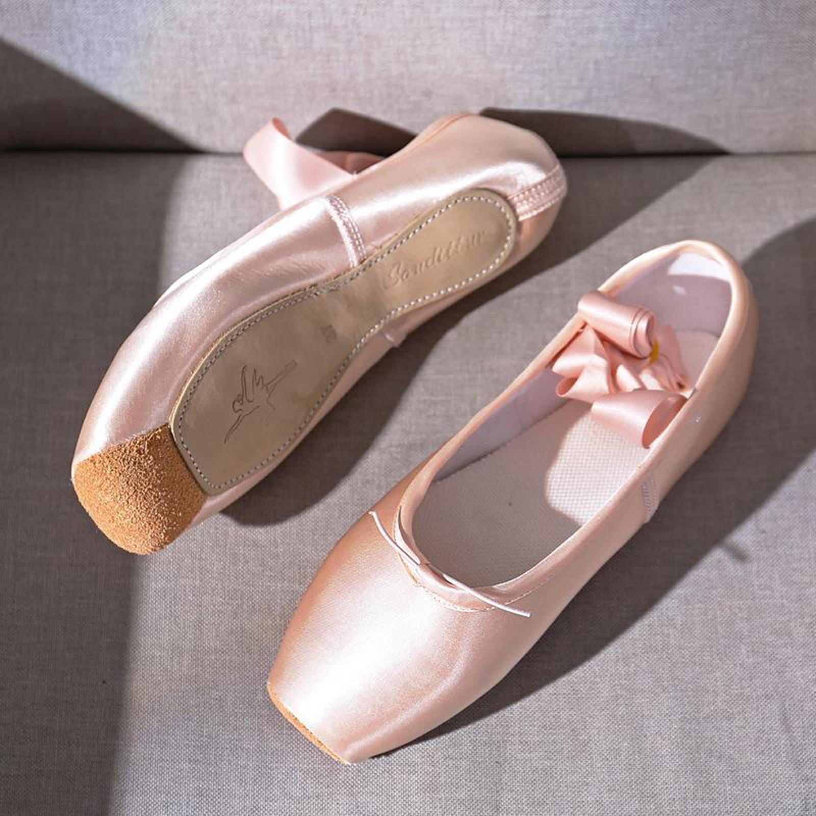 

Ballerina Ballet Pointe Pink Satin Canvas for Dancing 43