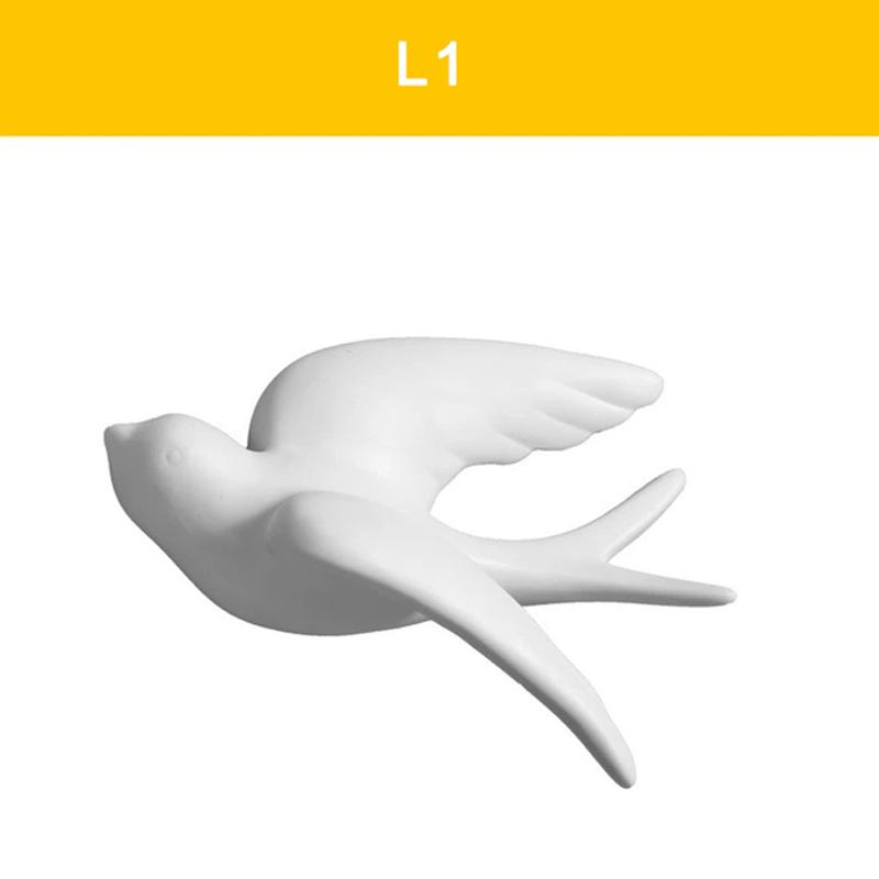 Creative Ceramic Birds Wall Hanging Pigeon Crafts Home Livingroom Sofa TV Background 3D Wall Murals Ornament Art Decor