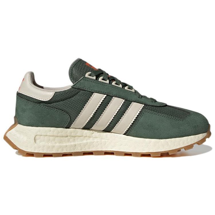 Adidas Originals Retropy E5 Kůže Tkanina Semiš Pohodlné Odolné Nízké Lifestylové Ležérní Boty Unisex tenisky Tmavě zelená HP7849
