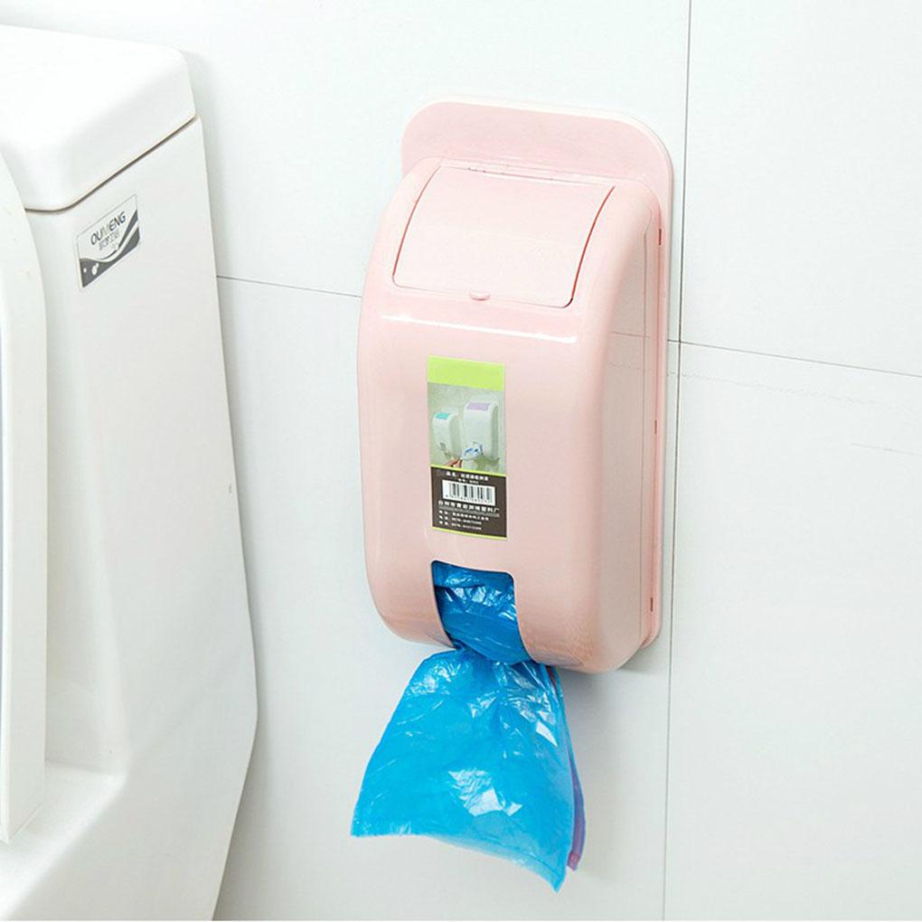 Grocery Bag Holder Wall Mount Storage Rack Dispenser Plastic Home Kitchen Organizer Garbage Bags Storing Box