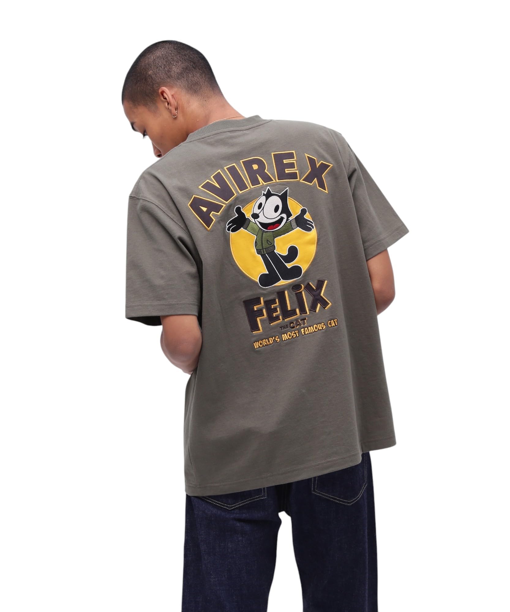 

Avirex Felix Embroidery Logo T-Shirt, Men s, XL, 310, Olive, 783-5134035
