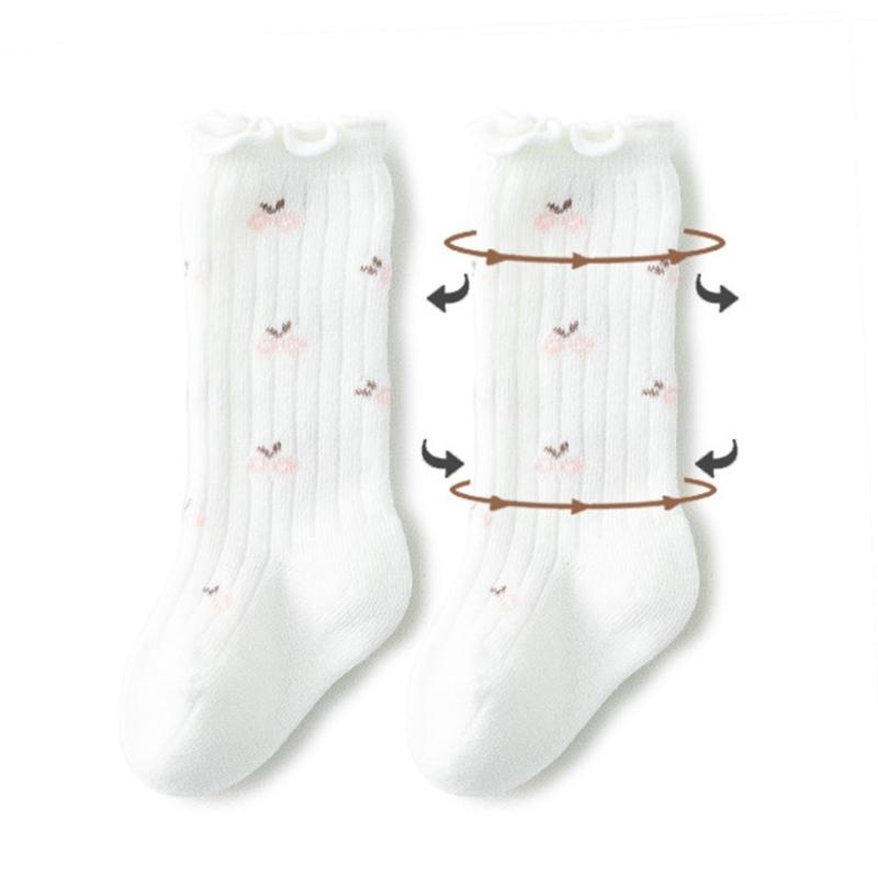 Baby Mittellange Kniesocken Baumwolle Neugeborene Säuglinge Lange Socken Niedlich Bequem Kleinkinder Rüschensocken Neugeborenen Zubehör