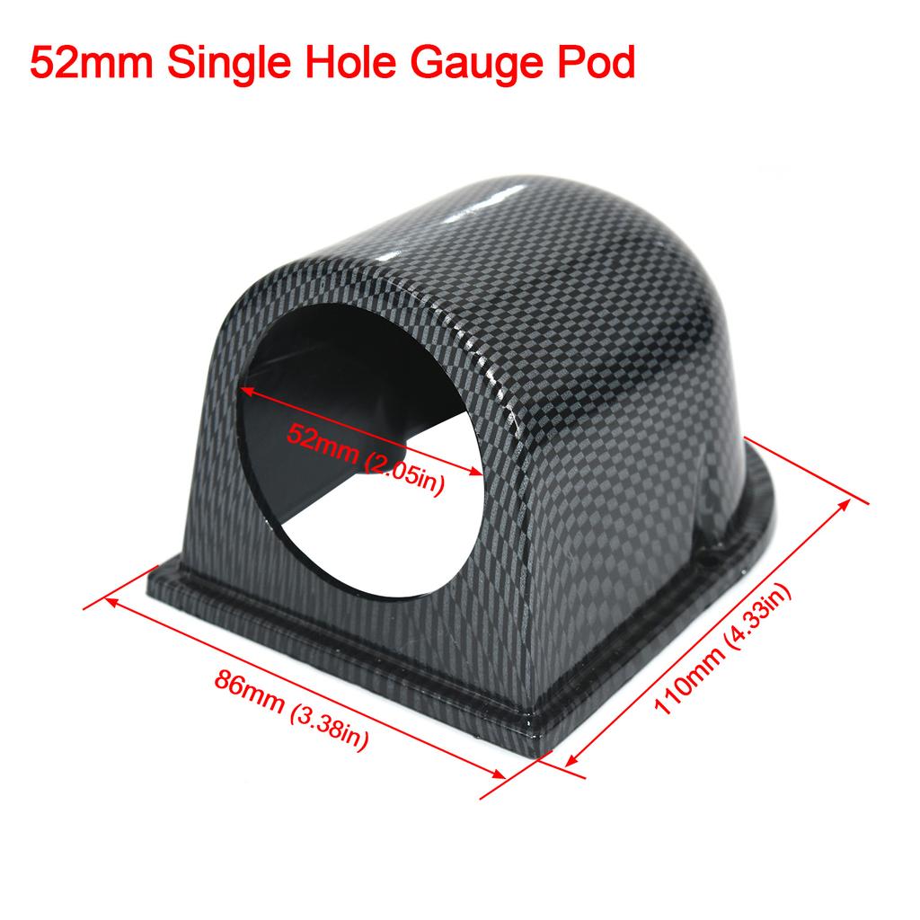 2INCH 52mm Car Gauge Pod Universal Single Double Triple Car Meters Holder for Left Right Drive Car for 2 Inch 52mm Gauges