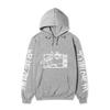 Jujutsu Kaisen Men Women Fleece Hoodie Jujutsu Kaisen Front Back Graphic Kanji Print Autumn Winter Anime Streetwear Hooded Sweatshirt