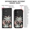Für Samsung S25 S24 S23 S22 S21 Ultra A55 A54 A53 A52 A35 A34 A15 A14 5g Laser Coconut Tree Stoßfeste Silikon-Softcase-Abdeckung