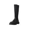 2024 Genuine Leather Boots Women Knee High Boots Design Platform Riding Boots Thick Heel Ladies Boots Autumn Winter White Boots