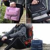 Solid Color Hanging Makeup Bag Multifunctional Waterproof Cosmetic Bag Dry-wet Separation Oxford Cloth Toiletry Organizer Bag