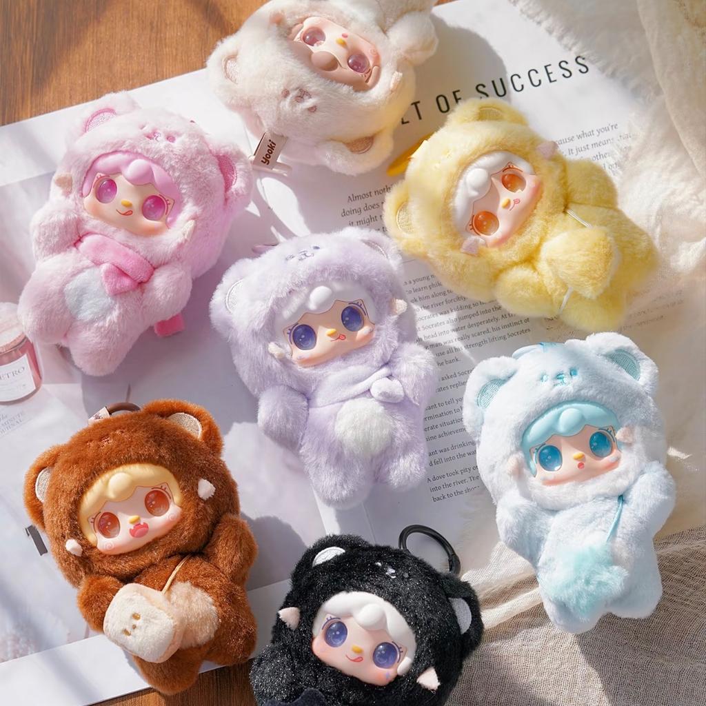 Yooki 4th Generation Blind Box Take A Bit Small Bear Series Plush Toys Exquisite Doll Backpack Mystery Box Gift