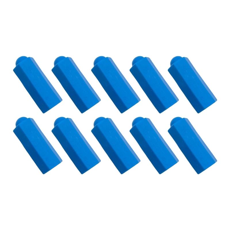 10pcs Billiard Cue Tip Caps Protectors Reusable Billiard Rod Tip Sleeves for Indoor Outdoor Play 1