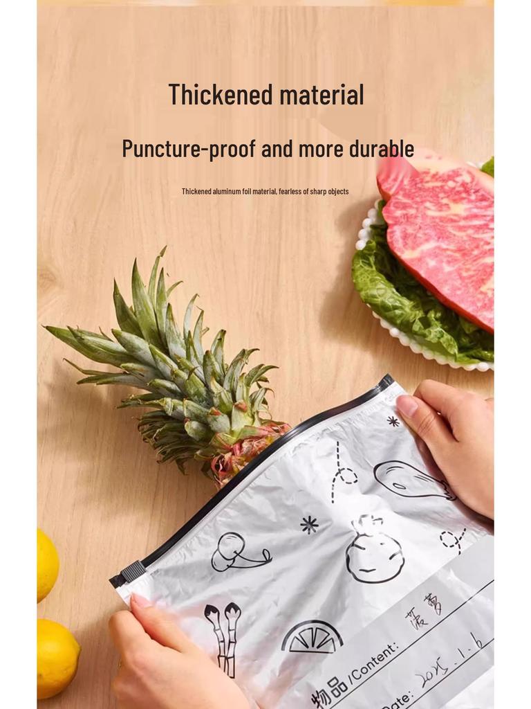 Potravinářské hliníkové fóliové zipové úložné sáčky pro uchovávání čerstvosti, mrazení masa a zeleniny