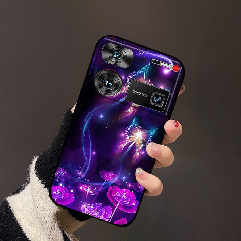 For nubia Z60 Ultra Cover Flower TPU Silicon Back Soft Case Funda For ZTE nubia Z60 Ultra Bumper Coque Z60Ultra Z 60 Ultra