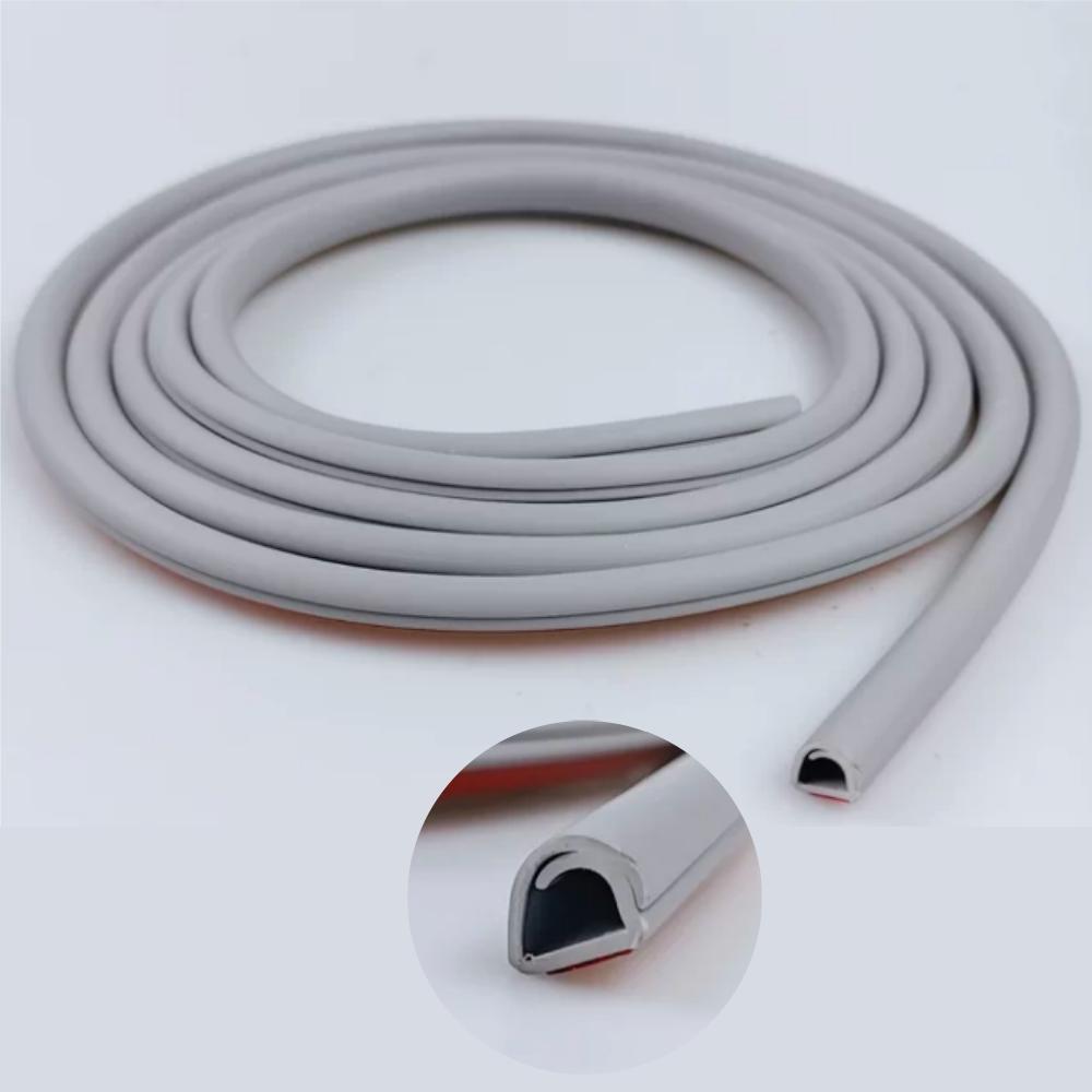 

1roll 118.11X0.39in Self-Adhesive Cord Hider Wall Mount Raceway Cable Concealer Flexible Wire Hider Home Office 3m серый