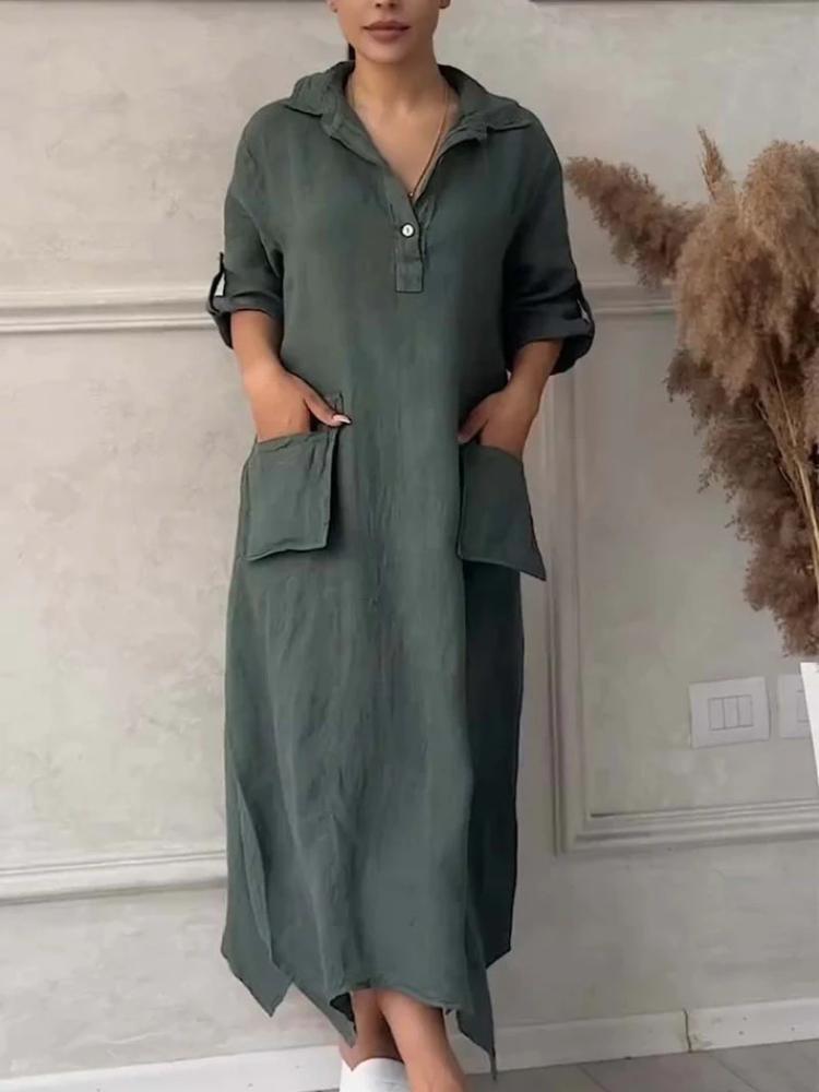 Women's Halter Neck Dress with Ruffled Collar, Knee-Length, Casual Summer Dress, Multiple Colors