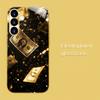 Elegant Banknote High-end PhoneCase Electroplated Glass PhoneCase for Samsung Galaxy S26 S25 S24 S23 S22 S21 FE,Ultra,Plus