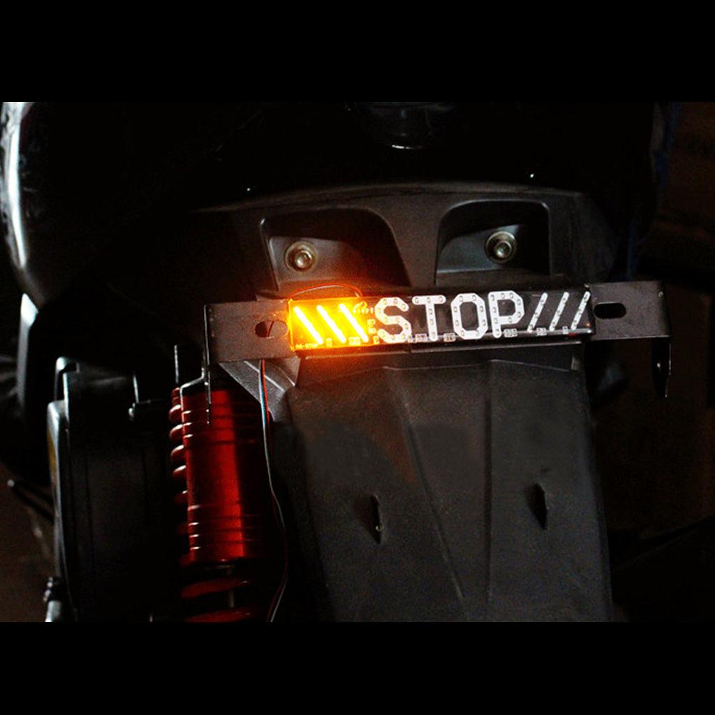 Waterproof Stop Light STOP Indicator Portable Screw Bolt Lamp for Motorbike