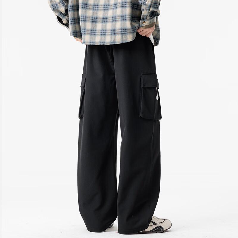 VUUG Men's American Cleanfit Wide-leg Cargo Pants