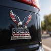 VS Geloof Familie Vrijheid Metalen Embleem Auto Badge met Adelaar Ontwerp Duurzaam en Gedetailleerd Voertuig Accessoire voor Buiten Decoratie