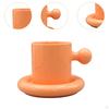 Set farfurii pentru căni dolofane, ceașcă de ceai 300 ml, ceașcă ceramică amuzantă, ceașcă de cafea pentru espresso acasă