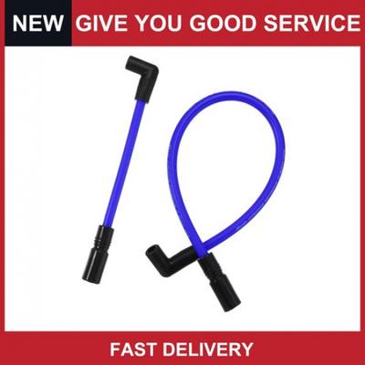 2 Pcs 10.4mm 10mm Motorcycle Spark Plug Wire for Harley Davidson Blue