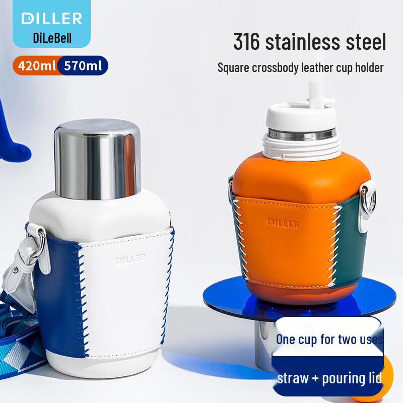 Delebell Kids Insulated Straw Water Bottle