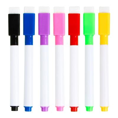 20 Pcs Whiteboard Pens Quick-Drying Whiteboard Markers Erase Marker with Eraser Caps for Office School and Home Use