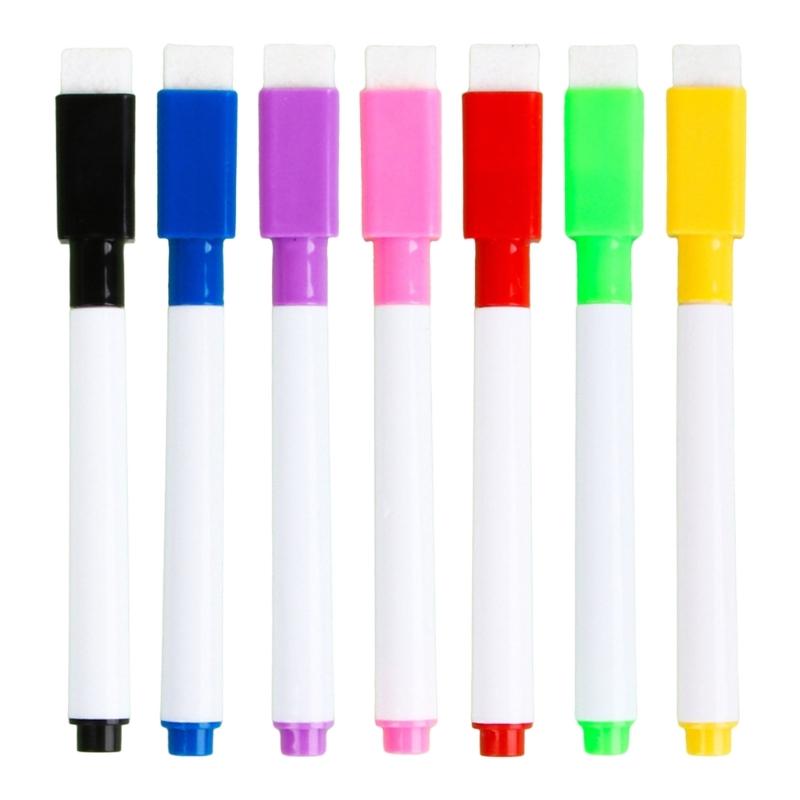 20 Pcs Whiteboard Pens Quick-Drying Whiteboard Markers Erase Marker with Eraser Caps for Office School and Home Use