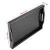 Portable Binaural Rectangle Shape   Wood Tea Coffee Food Serving Tray Plate (Light Color)
