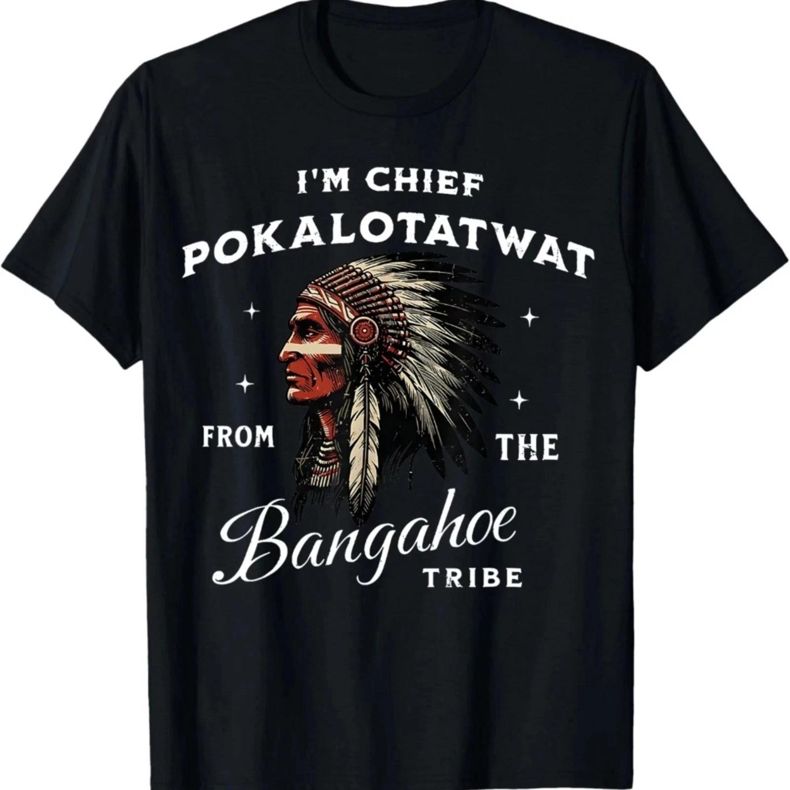 “I Am Chief Pokalotatwat — Voice of the Indigenous Tribe” Graphic T-Shirt XL