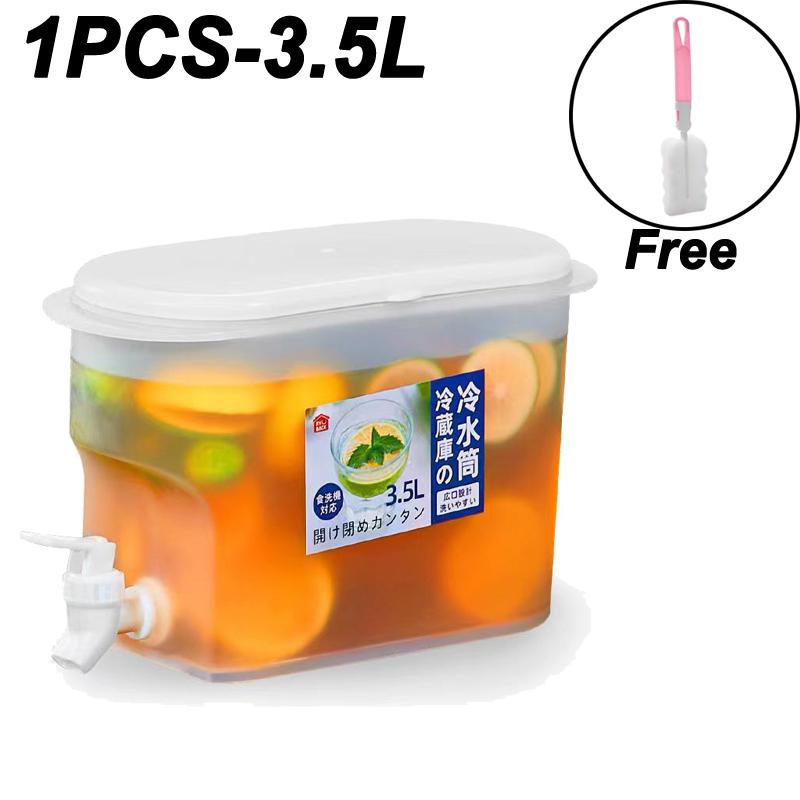 

Кувшин для холодной воды большой емкости 3,5 л. Холодный чайник с краном в холодильнике. Диспенсер для напитков со льдом. Холодильник и кран. 3.1-6L