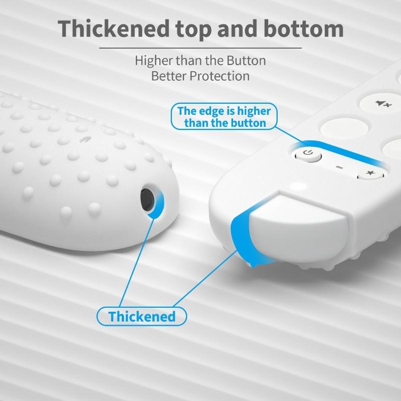 Silicone Protective Cover Case For TV Streamer 4K TV 2024 Remote Case NonSlip Skin Cover Protector Precise Cutout