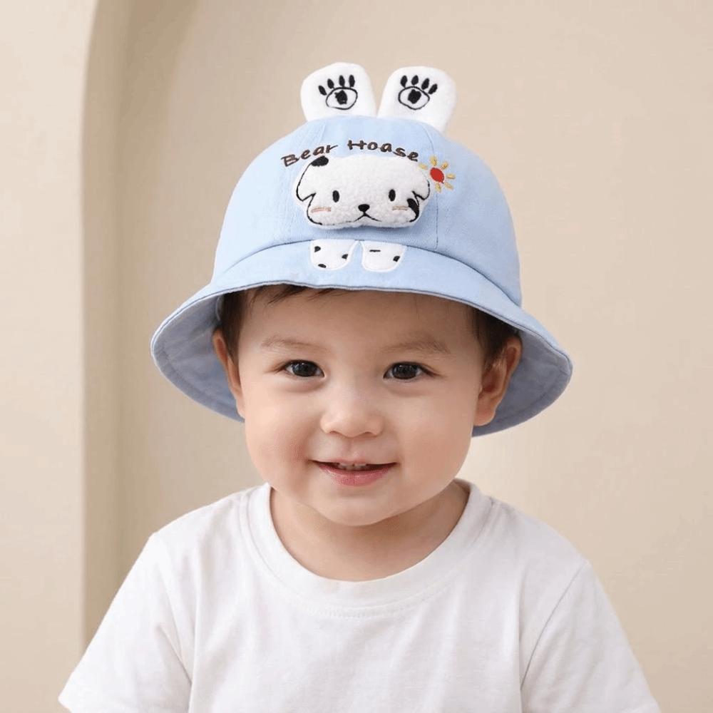 Cartoon Animal Children Sun Hat UV Protection Fisherman Hat Baby Bucket Hat Outdoor Activities