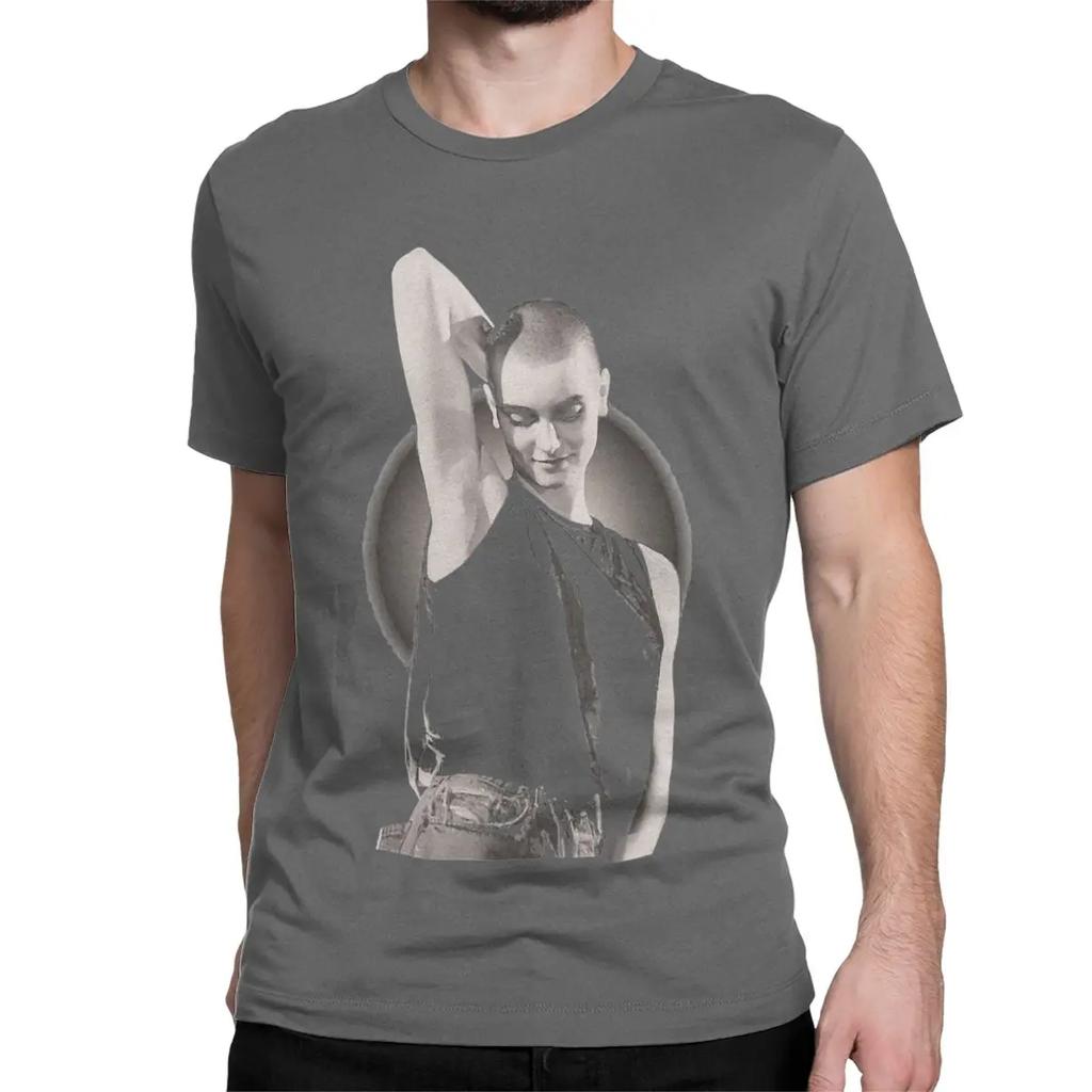 Men Women T-Shirts Singer 90s Music Vintage Cool Cotton Tees Short Sleeve Sinead Oconnor T Shirts Round Neck Clothes Original