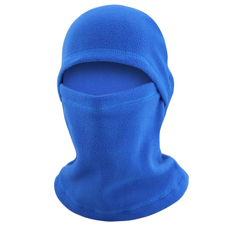 Zimowa ciepła bluza polarowa z kapturem: Aksamitne nauszniki, wiatroodporna maska rowerowa