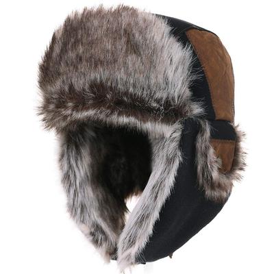 Siggi Pilot Cold Weather Flight Large Earflaps Water Playing In the Black 2 Cap, Men's Cap, Hat, Cap, Size, Fluffy, Included, Foldable, Repellent,