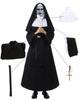 Sister Cosplay with Hood and Sister of the Black Cosplay Monk For Theatrical Cosplay [Kamizuryo Products] Cross, Conjuring, Cosplay, Nun, Costume,