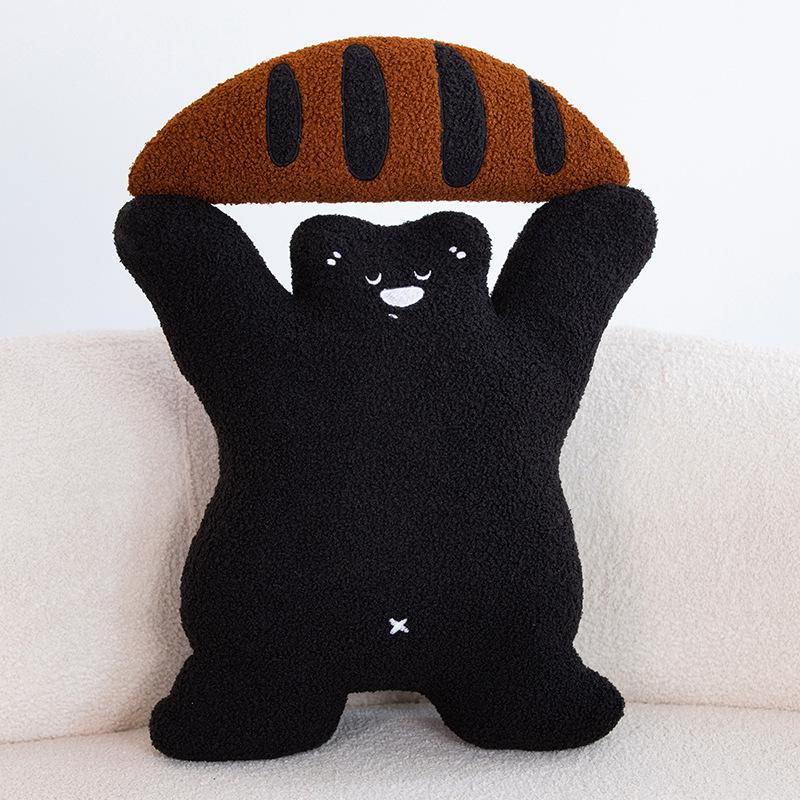 

Ins-style Cute Bear Dessert Plush Pillow – Creative Sofa Cushion & Home Decoration Gift 45*65*15 cm/620 g