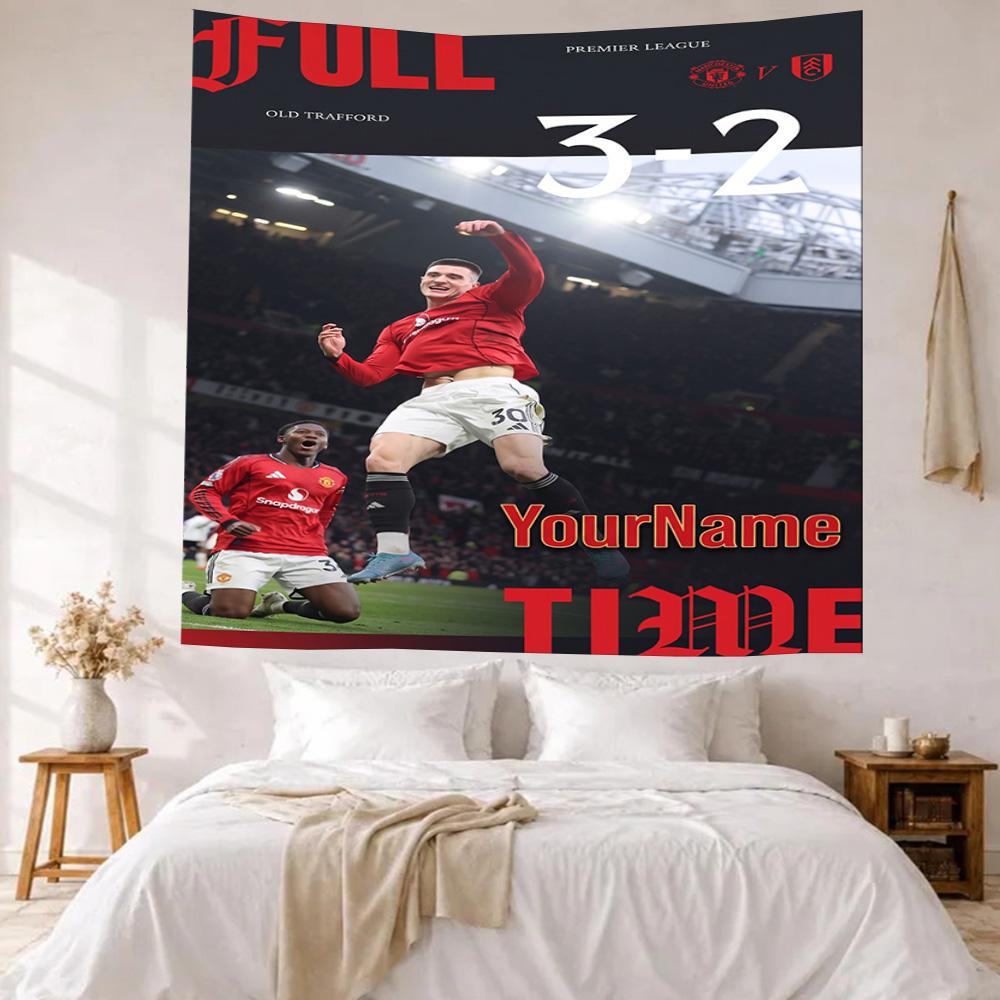 Manchester Custom Your Name Wall Decor Tapestry Art For Pet Memorial Birthdaywedding Party Backdrop Family Gift