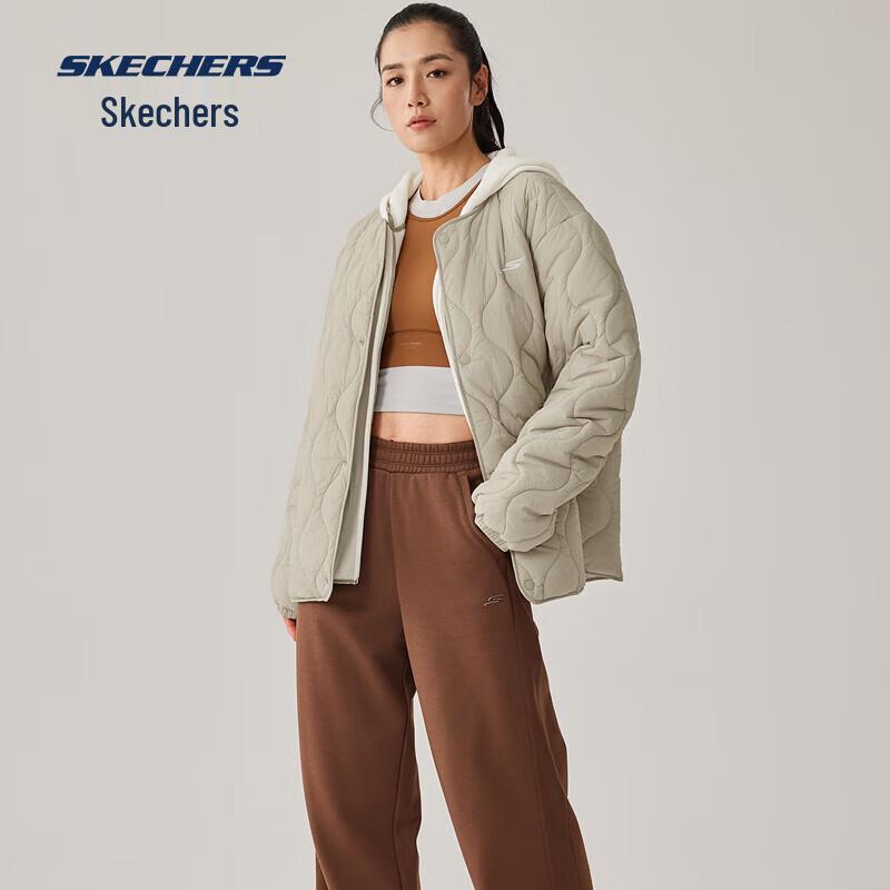 Skechers Унисекс Стеганая Куртка с Капюшоном P425U038 S
