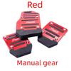 Universal Aluminum Alloy Anti-Skid Car Pedal Pads with Wear-Resistant Rubber for Brake, Accelerator, and Clutch