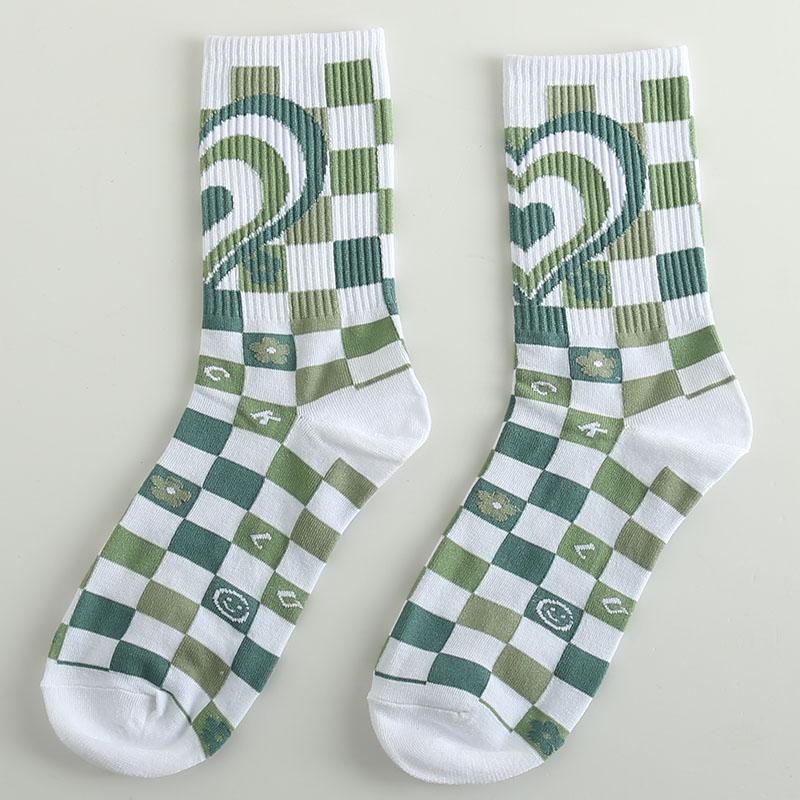 Roliga Herrstrumpor Glada Nya Mode Ins Stil Strumpor För Kvinnor Och Män Hip Hop Harajuku Tecknad Fotboll Bomullsstrumpor