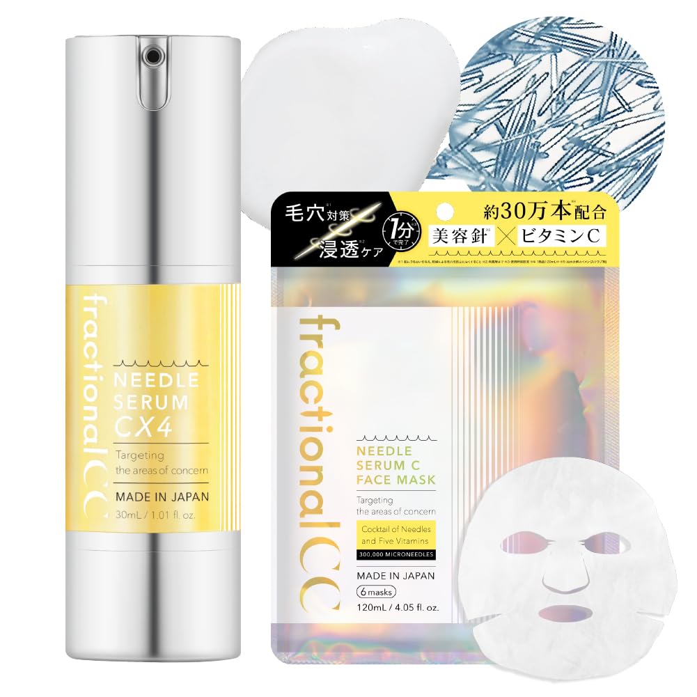 

Маска Fractional CC Needle Mask C Needle Serum CX4 Beauty Needles Сделано в Японии Витамин C Глутатион + 600 000