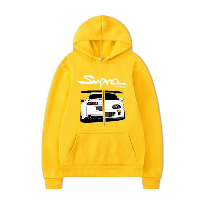 New Men's Daily Sweater, Header D Racing Autumn Sweater with Hat